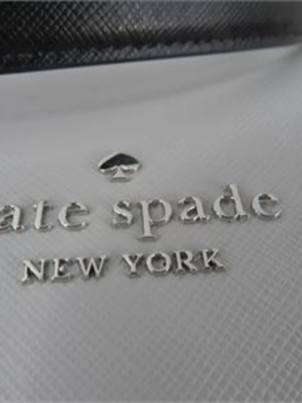 Kate Spade New York Madison Saffiano Leather Laptop Tote – Platinum Grey/Cream